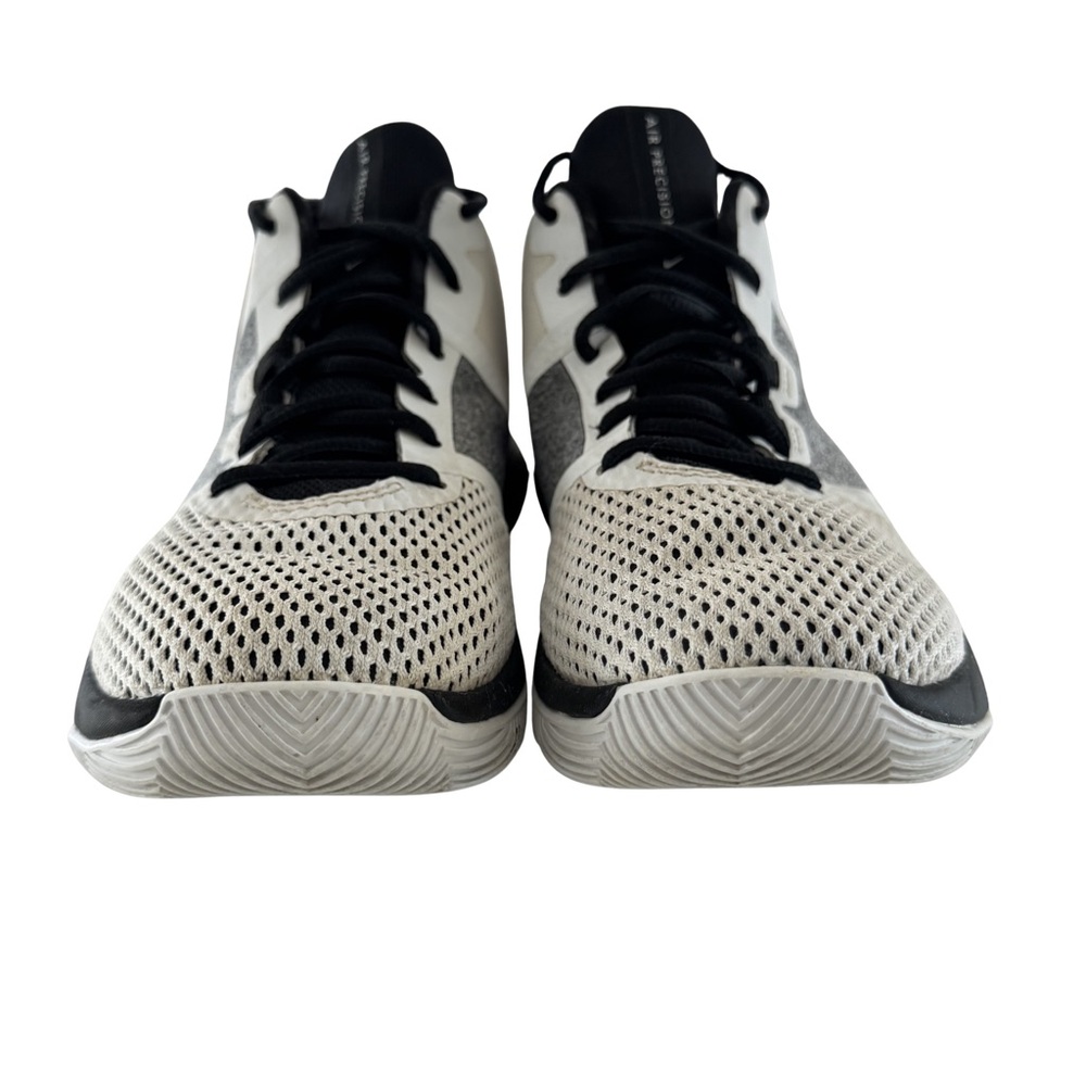 Nike Air Precision Basketball Shoes Men’s Size 7 White Black Mesh AA7069-100 - Picture 2 of 9